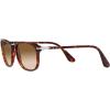 imagePersol Unisex Po1935s Square SunglassesHavanaClear Gradient Brown