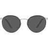 imagePersol PO2422SJ Round SunglassesSilverMatte BlackGrey