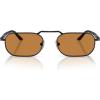 imagePersol Po1020s Rectangular SunglassesDemigloss BlackYellow Brown