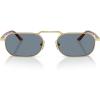 imagePersol Po1020s Rectangular SunglassesGoldLight Blue