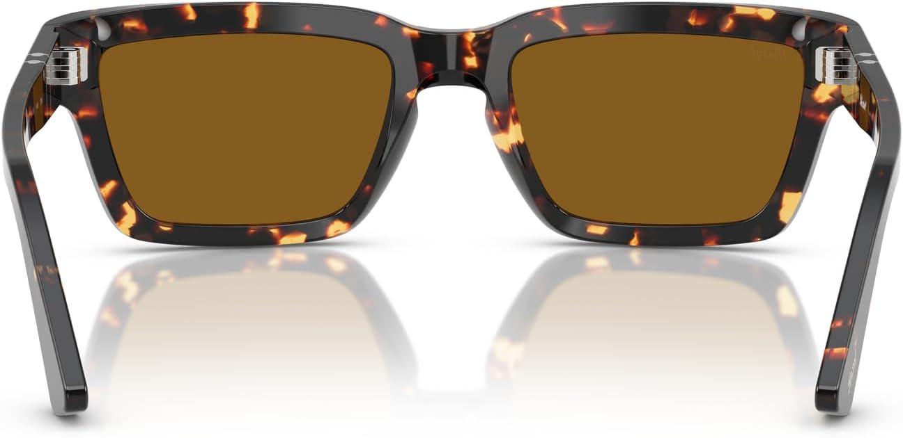 imagePersol Mens Po3363s Rectangular SunglassesTabacco VirginiaBrown