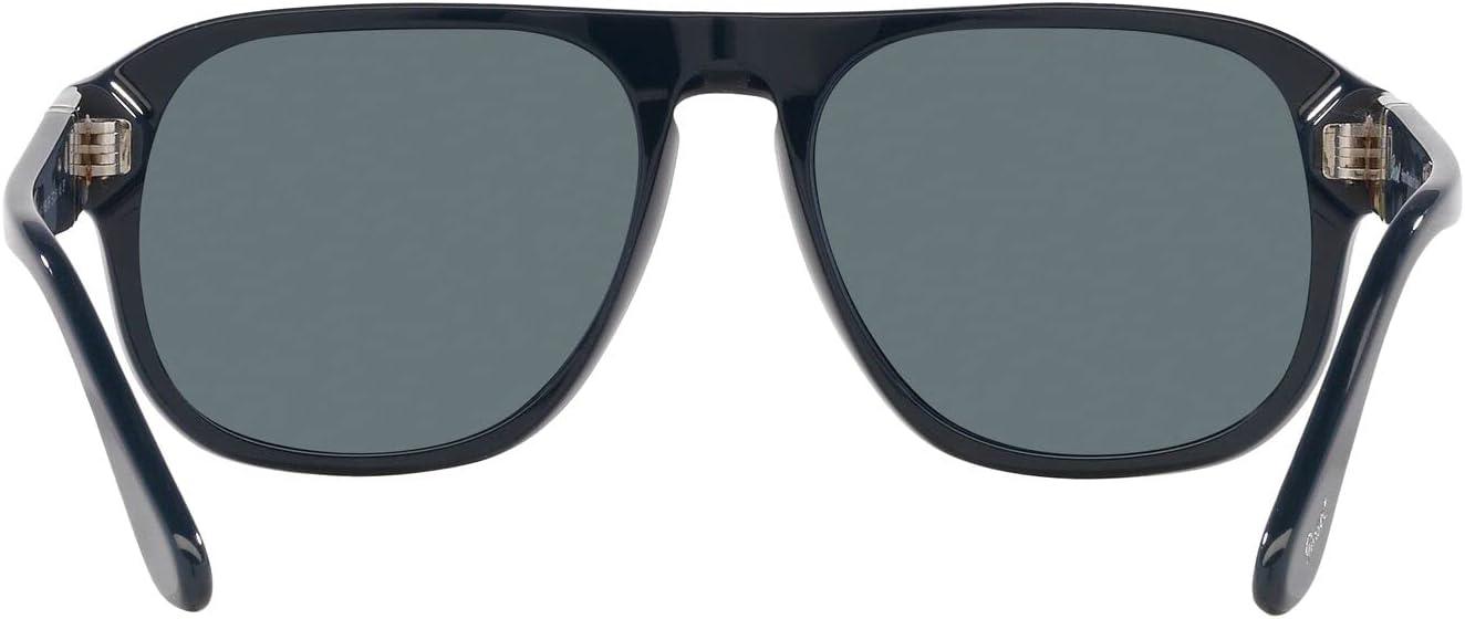 imagePersol Unisex Po3310s Aviator SunglassesDusty BlueDark Blue Polarized