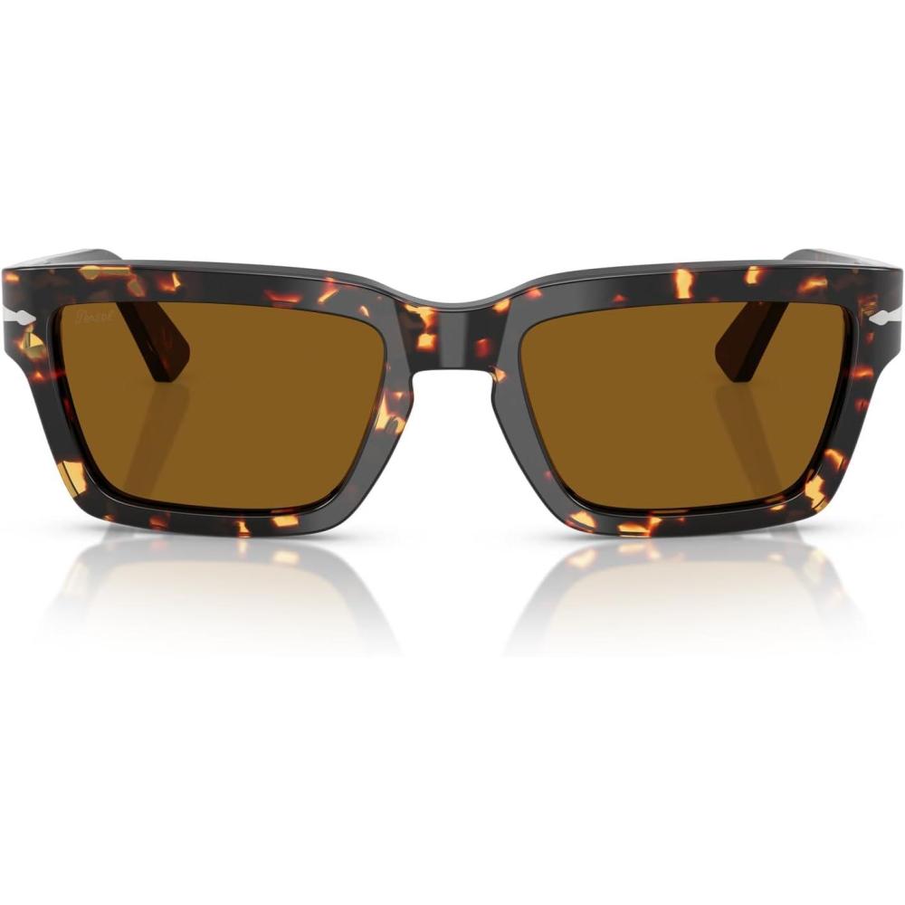 imagePersol Mens Po3363s Rectangular SunglassesTabacco VirginiaBrown