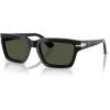 imagePersol Mens Po3363s Rectangular SunglassesBlackGreen