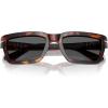 imagePersol Mens Po3363s Rectangular SunglassesHavanaDark Grey