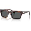 imagePersol Mens Po3363s Rectangular SunglassesHavanaDark Grey