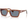 imagePersol Mens Po3363s Rectangular SunglassesTerra Di SienaBlue