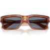imagePersol Mens Po3363s Rectangular SunglassesTerra Di SienaBlue