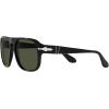 imagePersol Unisex Po3310s Aviator SunglassesBlackGreen