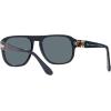 imagePersol Unisex Po3310s Aviator SunglassesDusty BlueDark Blue Polarized
