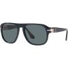 imagePersol Unisex Po3310s Aviator SunglassesDusty BlueDark Blue Polarized