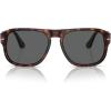 imagePersol Unisex Po3310s Aviator SunglassesHavanaBlack