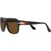 imagePersol Unisex Po3310s Aviator SunglassesMatte Dark GreenPolarized Brown