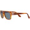 imagePersol Unisex Po3310s Aviator SunglassesTerra Di SienaLight Blue
