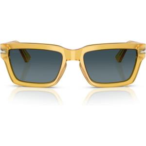 imagePersol Mens Po3363s Rectangular SunglassesMieleLight Blue Gradient Dark Blue