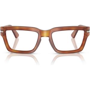 imagePersol Mens Po3363s Rectangular SunglassesTerra Di SienaTransition Clear to Green