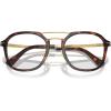 imagePersol Po3352s Square SunglassesHavanaTransition Clear to Sapphire