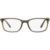 imagePersol womens Po3189v Rectangular Prescription Eyewear FramesTransparent GreyDemo Lens
