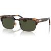 imagePersol womens Po3354s Rectangular SunglassesHoney TortoiseBrownGreen