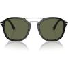imagePersol Po3352s Square SunglassesBlackPolarized Green
