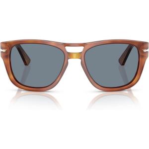 imagePersol Po3366s Square SunglassesTerra Di SienaBlue