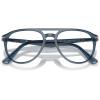 imagePersol mens Po3160v Aviator Prescription Eyewear FramesTransparent Denim BlueDemo Lens