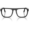 imagePersol Unisex Po3359v Jacques Square Prescription Eyewear FramesBlackDemo Lens
