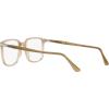 imagePersol Mens PO3275V Rectangular Prescription Eyewear FramesBeige OpalDemo Lens