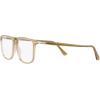 imagePersol Mens PO3275V Rectangular Prescription Eyewear FramesBeige OpalDemo Lens