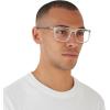 imagePersol Mens PO3275V Rectangular Prescription Eyewear FramesTransparent GreyDemo Lens