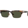 imagePersol Unisex Po3354s Rectangular SunglassesHoney TortoiseBrownGreen