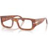 image:imagePersol Po3362v Wes Square Prescription Eyewear FramesTerra Di SienaDemo Lens