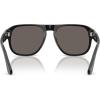 image:imagePersol Unisex Po3310s Jean Square SunglassesBlackDark Grey
