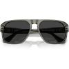 image:imagePersol Unisex Po3310s Jean Square SunglassesSmokePolarized Black
