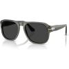 image:imagePersol Unisex Po3310s Jean Square SunglassesSmokePolarized Black