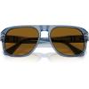image:imagePersol Unisex Po3310s Jean Square SunglassesTransparent NavyBrown