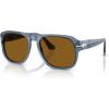image:imagePersol Unisex Po3310s Jean Square SunglassesTransparent NavyBrown