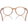 image:imagePersol Unisex Po3353v Round SunglassesTransparent BrownDemo Lens
