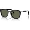 image:imagePersol Unisex Po3355s Square SunglassesBlackPolarized Green