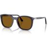 image:imagePersol Unisex Po3355s Square SunglassesMilky Depths BlueBrown