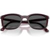 image:imagePersol Unisex Po3355s Square SunglassesMilky PlumDark Grey