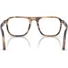 image:imagePersol Unisex Po3359v Jacques Square Prescription Eyewear FramesStriped Black  Transparent GreyishDemo Lens