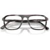 image:imagePersol Unisex Po3359v Jacques Square Prescription Eyewear FramesStriped BlackDemo Lens