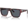 image:imagePersol Unisex Sunglasses Black Frame Green Lenses 57MMHavanaGreen