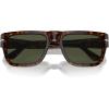 image:imagePersol Unisex Sunglasses Black Frame Green Lenses 57MMHavanaPolarized Brown