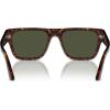image:imagePersol Unisex Sunglasses Black Frame Green Lenses 57MMHavanaPolarized Brown