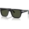 image:imagePersol Unisex Sunglasses Black Frame Green Lenses 57MMHavanaTransition Clear to Sapphire