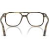 image:imagePersol mens Po3329v Greta Aviator Prescription Eyewear FramesStriped Black and OliveDemo Lens