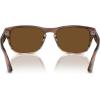 image:imagePersol womens Po3341s Square SunglassesStriped Brown Gradient GreenPolarized Brown