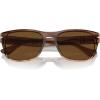 image:imagePersol womens Po3341s Square SunglassesStriped Brown Gradient GreenPolarized Brown